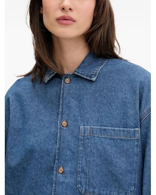Dickies Blue Patch-Pocket Denim Jacket