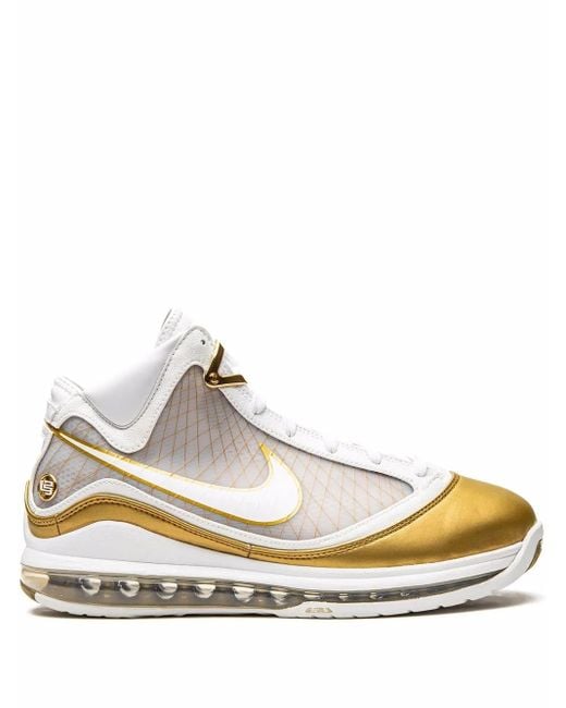 Nike White Lebron 7 Retro Qs "China Moon" Sneakers for men