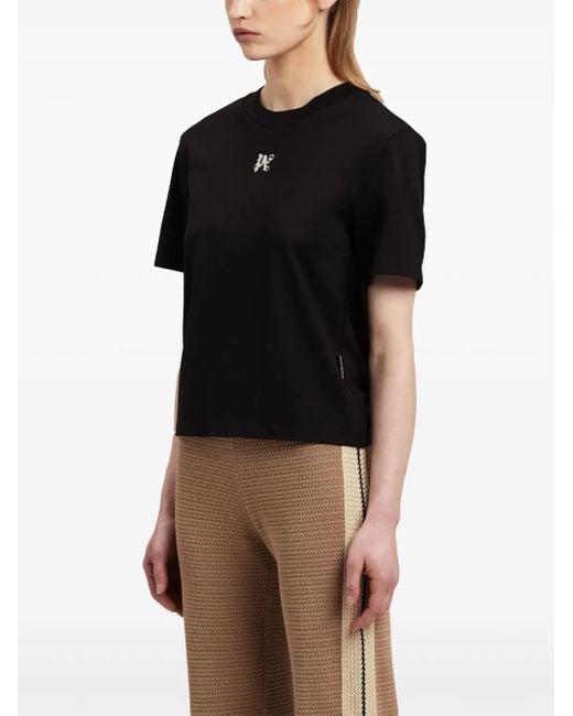 Palm Angels Black T-shirts And Polos