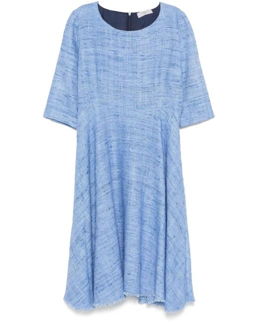 Robe Mi-Longue À Coupe Évasée Charlott en coloris Blue