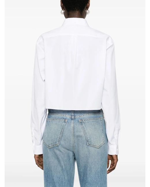 Givenchy White Logo Cotton Shirt