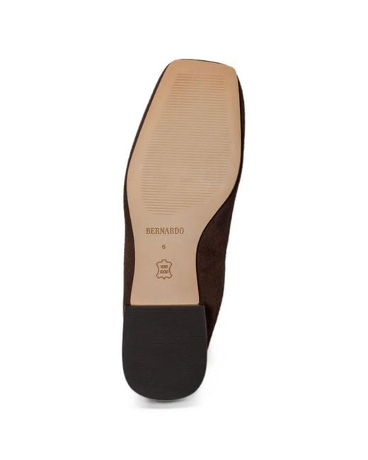 Bernardo Brown Porto Mules Mit Eckiger Kappe