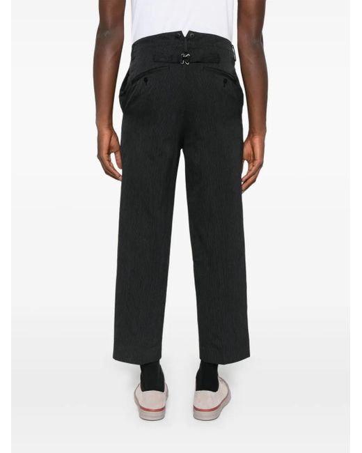 Visvim Black Pastoral Pinstripe Trousers for men