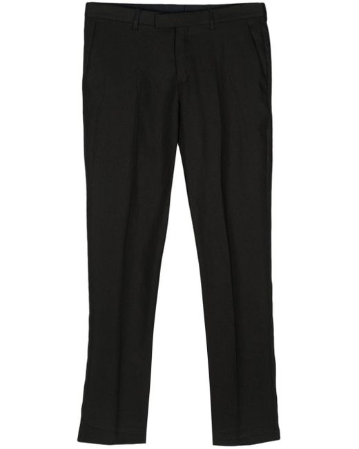 Paul Smith Black Tailored Linen Trousers for men