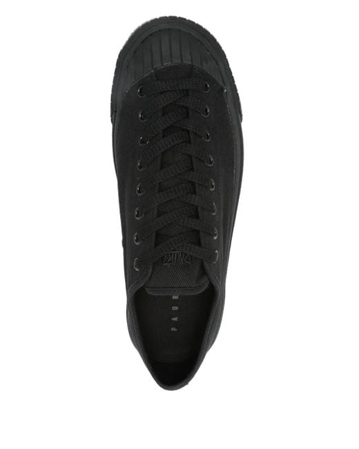 Paura Black Logo-Embroidered Sneakers for men