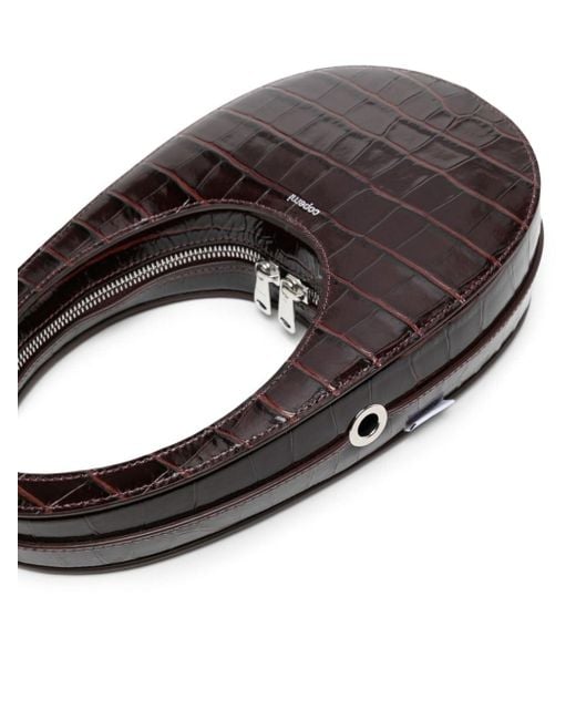 Coperni Black Mini Swipe Leather Crossbody Bag