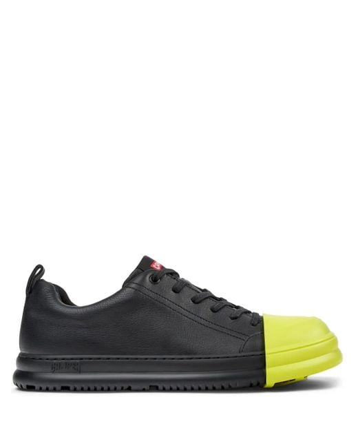 メンズ Camper Junction Runner レザースニーカー Black