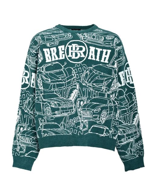 Maglione Con Decorazione Logo di BREATH in Green da Uomo