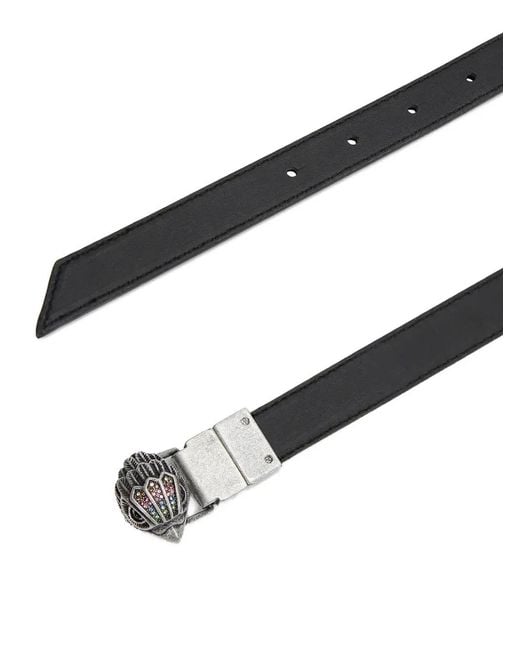 Kurt Geiger Black Eagle-Head Reversible Belt