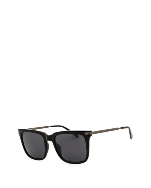 Fossil Black Rectangle-Frame Sunglasses for men