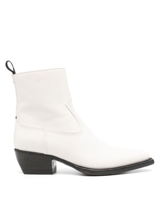 Golden Goose Deluxe Brand White Debbie 45mm Leather Boots