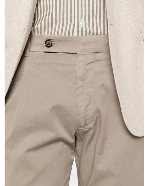 Berwich Natural Pleated Basic Trousers for men