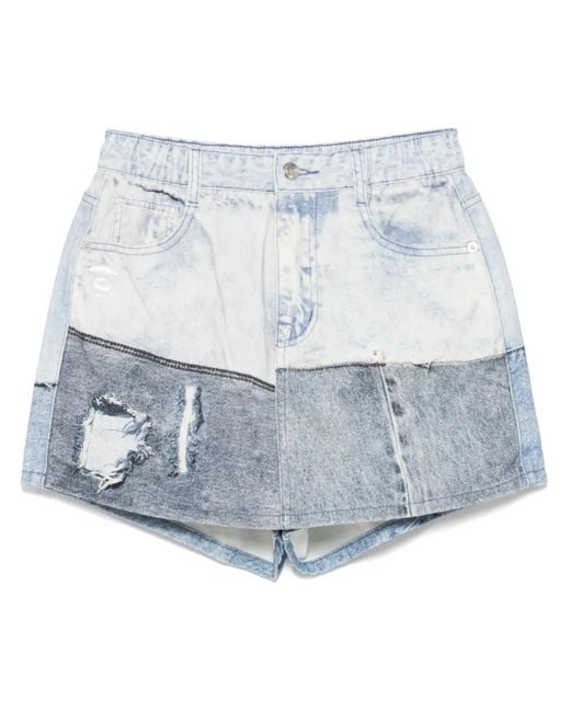 A Bathing Ape Blue Denim Shorts