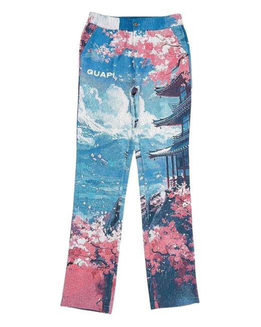 GUAPI Blue Tokyo Track Pants for men
