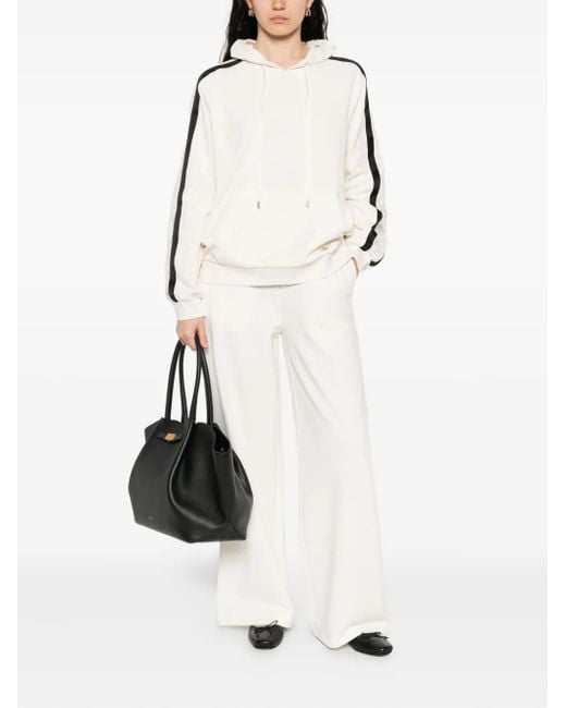 Liu Jo Natural Lace-Insert Hoodie