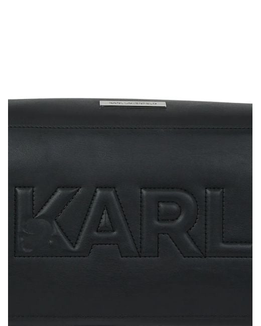 Karl Lagerfeld Black Ikon Shoulder Bag