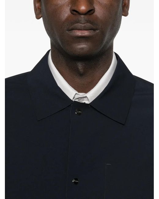 Sobrecamisa Con Botones Herno de hombre de color Black