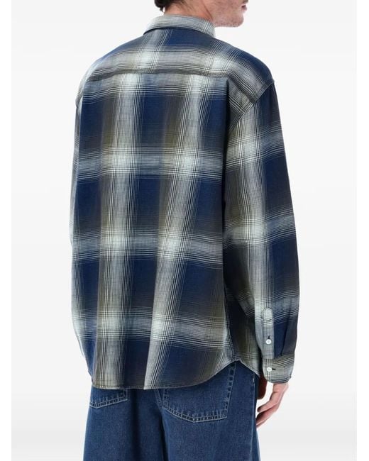 Vans Blue Checked Shirt for men