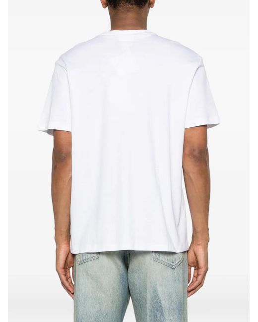 Calvin Klein White Crew-Neck T-Shirt for men