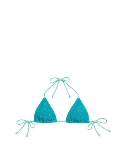 Bondeye Blue Contrast Luana Triangle Bikini