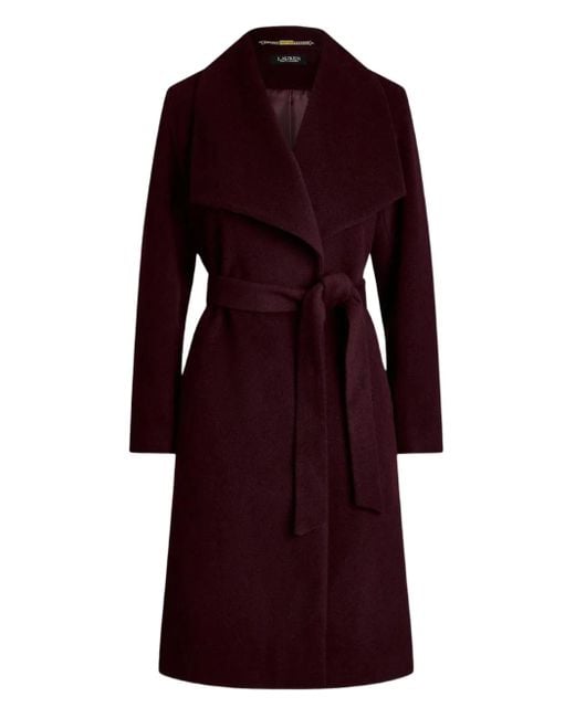 Ralph Lauren Red Belted Coat