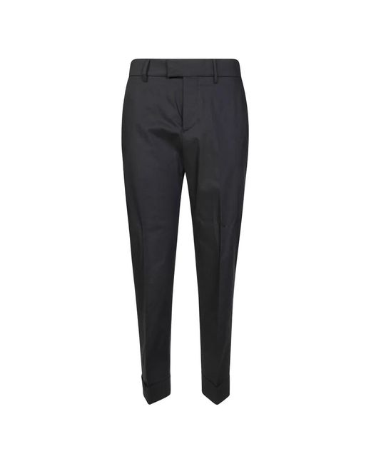 Berwich Black Alice Turned-Up Trousers