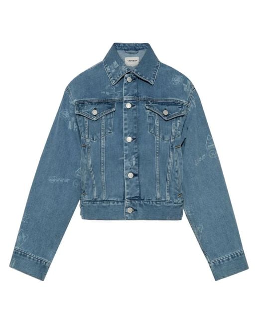 Carhartt Blue Graphic-Print Jacket
