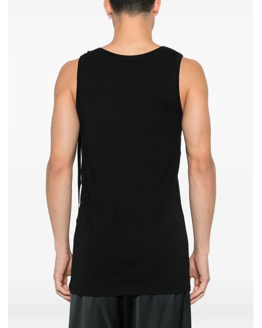 ANN DEMEULEMEESTER タンクトップ ブラック メンズタンクトップ – Ann Demeulemeester