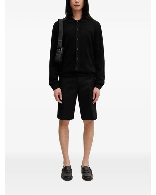 Carhartt Black Master Logo-Patch Shorts for men