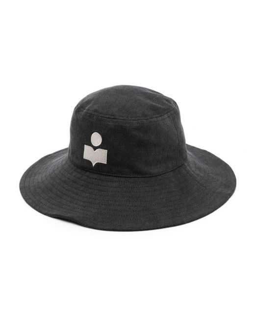 Cappello bucket Delya con ricamo di Isabel Marant in Black