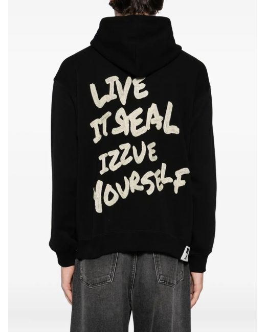 Izzue Hoodie Mit Logo-Stickerei in Black für Herren