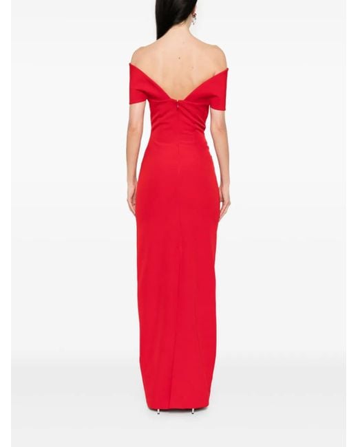 MOOS STUDIO Red Sleeveless Maxi Dress