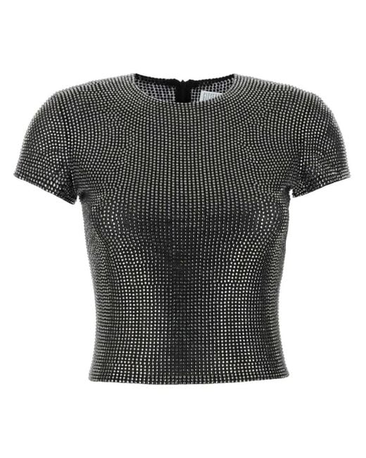 GIUSEPPE DI MORABITO Black Rhinestone T-Shirt