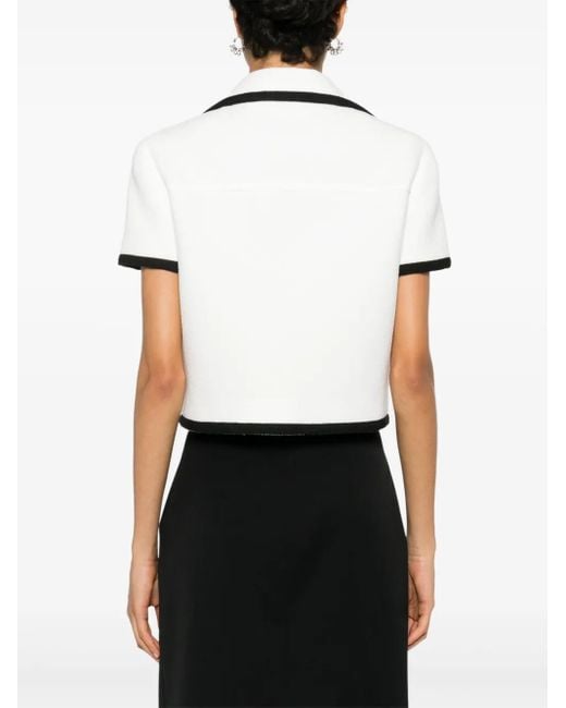 Gucci White Cotton Tweed Jacket, Ready-To-Wear