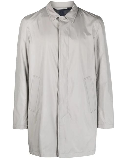 Herno Gray Long-Sleeved Light Jacket for men