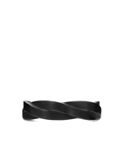 David Yurman Black Dy Helios Band Ring (6Mm) for men