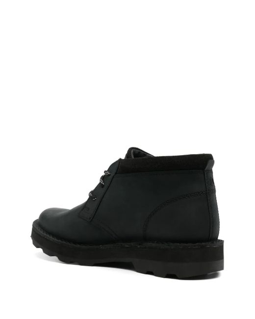 Clarks Black Corston Db Wp Leather Boots for men