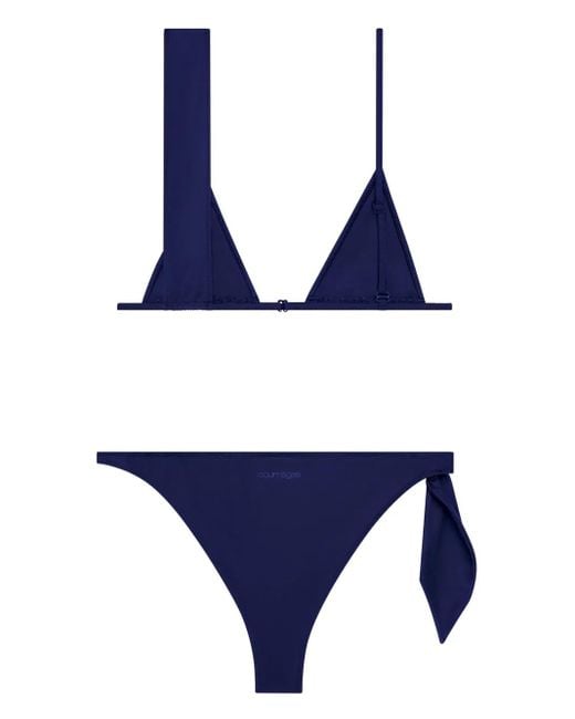 Courreges Blue Scarf Bikini Set