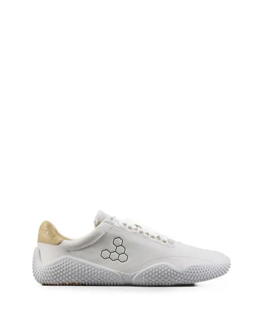 Vivobarefoot White Motus Studio Logo-Print Lace-Up Sneakers for men
