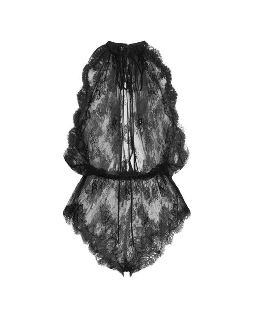 Dolce & Gabbana Black Lace Bodysuit
