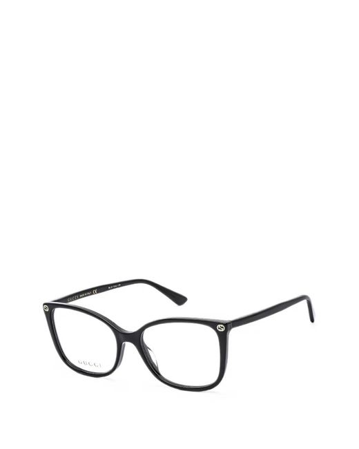 Gucci Natural Rectangle-Frame Glasses