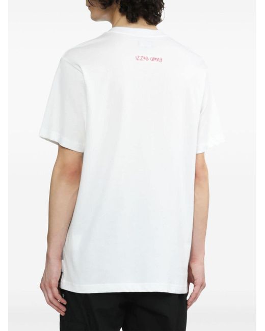 Izzue T-Shirt mit grafischem Print in White für Herren