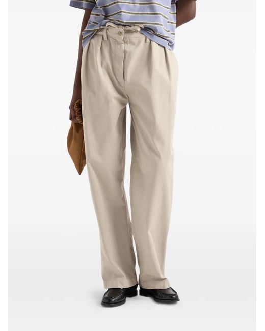 Prada White Old Gabardine Pants