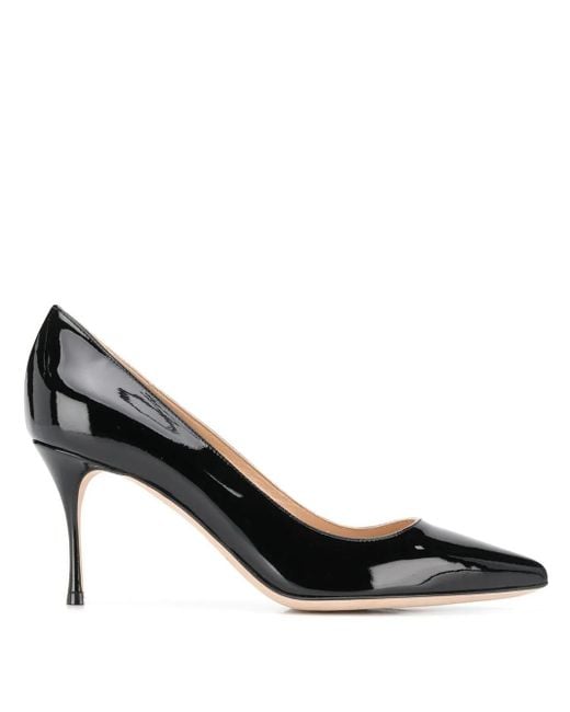 Sergio Rossi Black Vernice Pumps