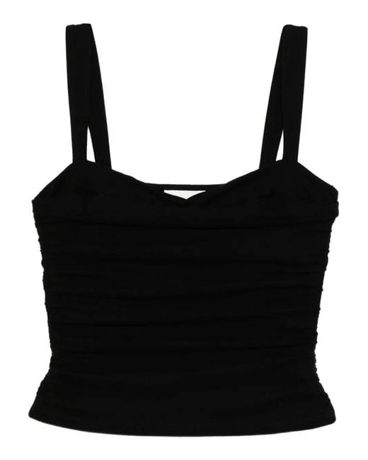 Reformation Black Trish Top