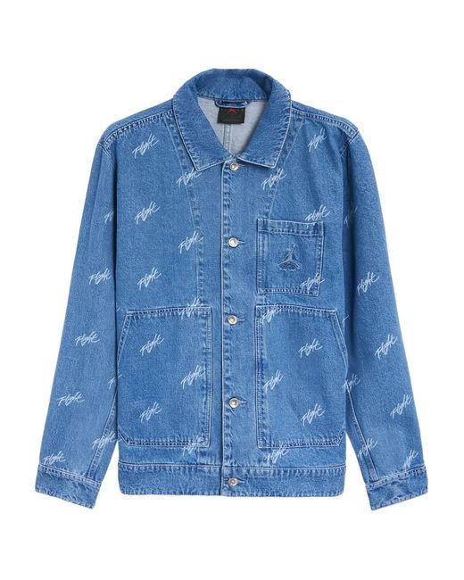 Nike Blue Flight Heritage Denim Jacket for men