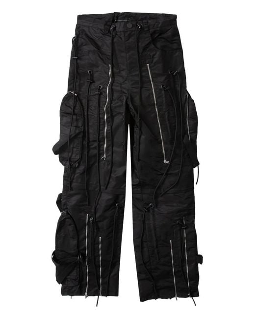 Who Decides War Black String Theory Cargo Pants for men