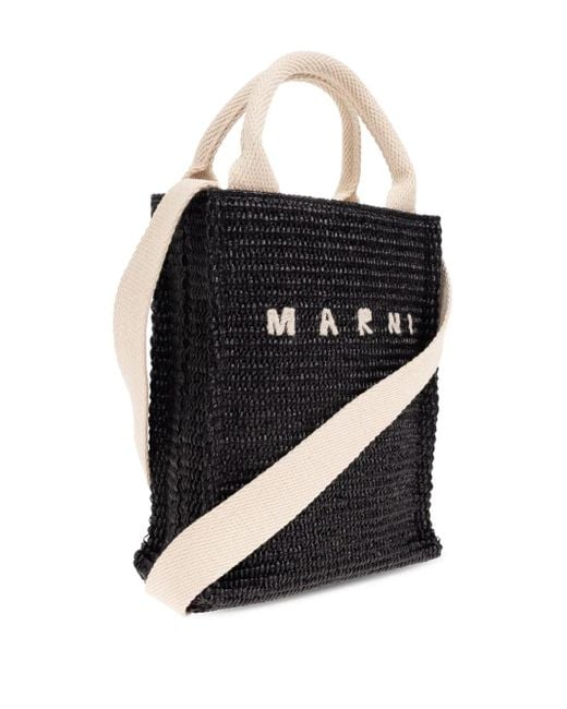 Marni Black Umhängetasche Mit Perlen
