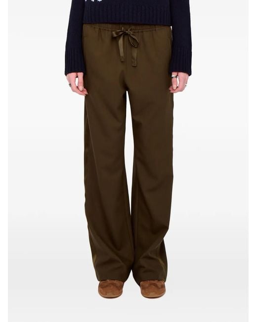 Zadig & Voltaire Green Poma Drawstring Trousers