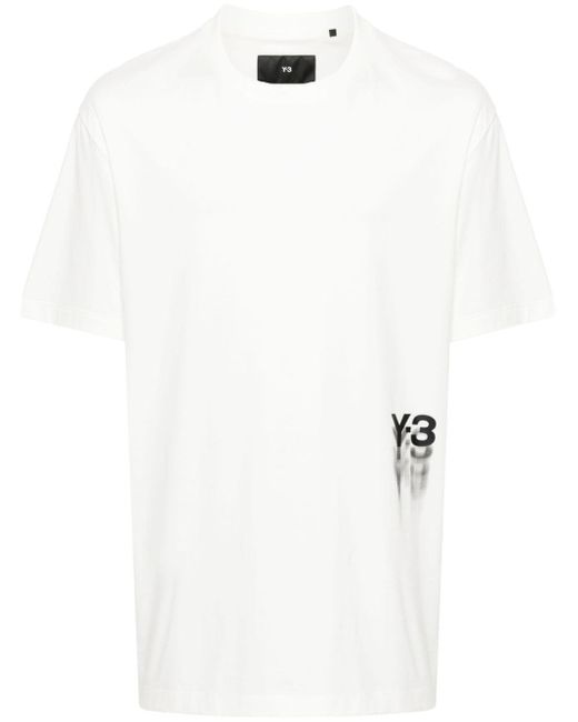 Y-3 Katoenen T-shirt Met Print in het White